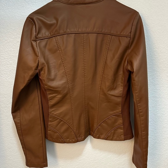 Guess Faux Leather Racer Jacket - Picture 7 of 7